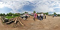 Ausfahrt des 19. Kfz Veteranentreffen 2010